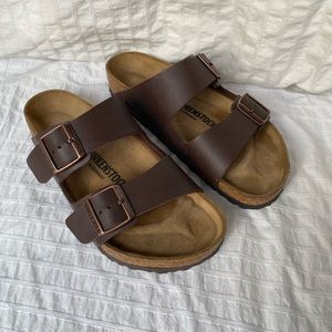 Birkenstock Arizona sandals- size 39 Brown